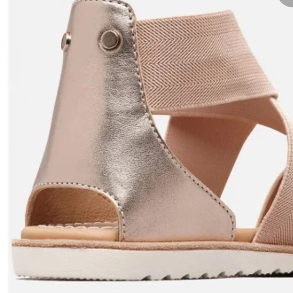 Sorel golden Ella sandals 9 vacation comfortable - Picture 2 of 6